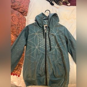 Crystalotus Sacred Geometry zip up hoodie